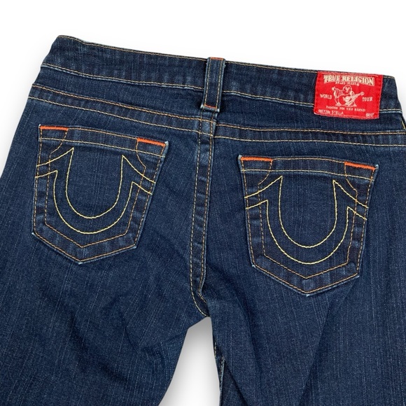 True Religion STELLA Jeans Size 27 Skinny‎ Low Rise Blue Denim (Actual 30x31) - Picture 2 of 15